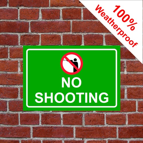 No shooting symbol sign countryside farm 9475 Waterproof Solvent ...