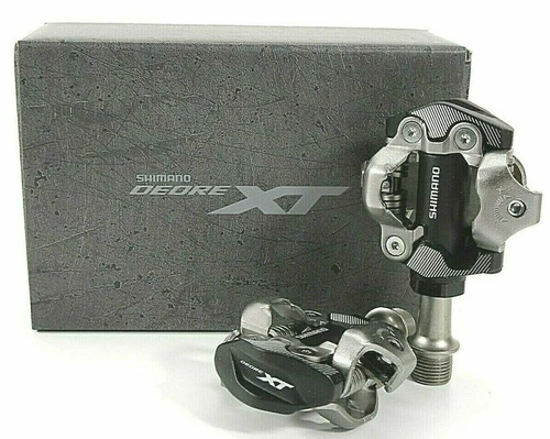 New Shimano Deore XT PD-M8100 SPD XC MTB Mountain Bike Clipless Pedals & Cleats - Picture 1 of 12