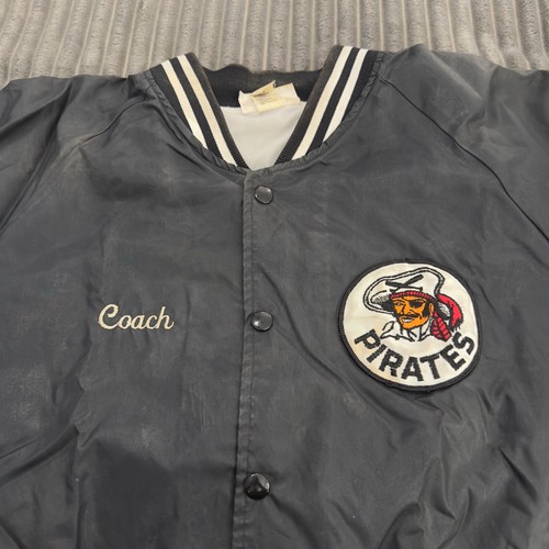VTG Hartwell Varsity Jacket Mens XL Black Baseball Pirates 80s Bomber USA Made - Picture 5 of 14