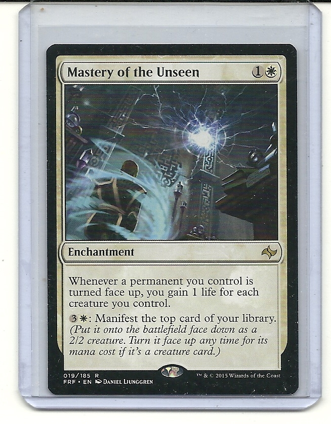 mtg fate reforged card list Magic the Gathering Fate Reforged Rare Foil Mastery of the Unseen #19