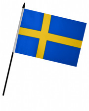 Sweden Hand Flag (9" x 6")