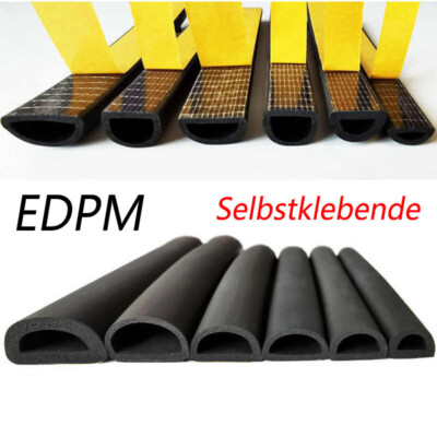 Fensterdichtung Dichtband Türdichtung Selbstklebend D Profil EPDM Gummi Dichtung