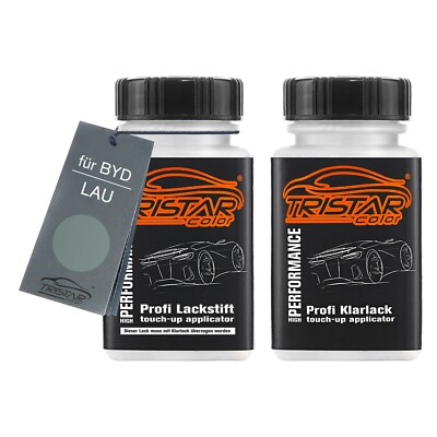 Autolack Lackstift Set für BYD LAU Hai Tou Jing Lan Perl Basis Klarlack je 50ml