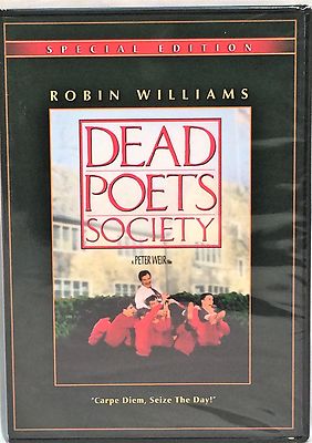 NEW 15th ANNIV SPECIAL ED DEAD POETS SOCIETY REG 1 DVD; ROBIN WILLIAMS; FS