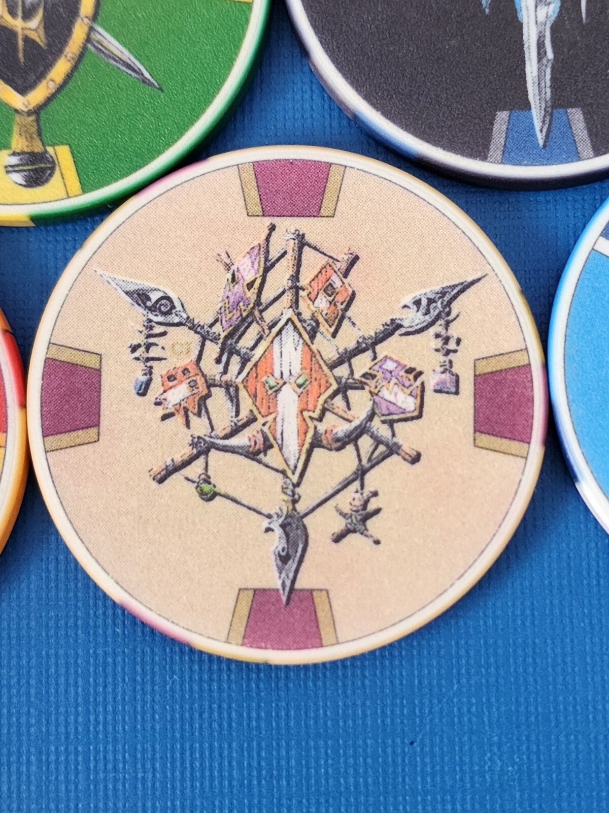 WARCRAFT III Custom Ceramic Poker Chips Chipco / Blizzard Rare Employee Qty 11 eBay