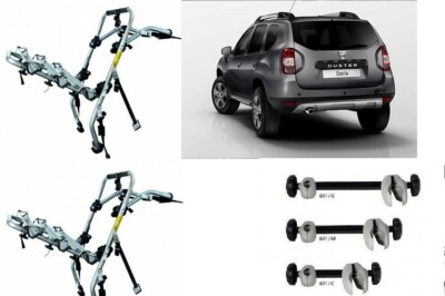 PORTABICI POSTERIORE 3 BINARI PER DACIA DUSTER ANNO 2017 3 BICI UOMO DONNA MB
