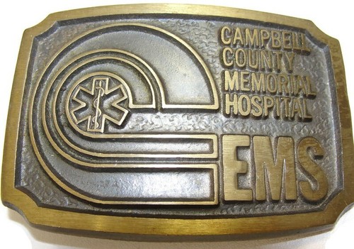 Vintage Belt Buckle Campbell County Memorial Hospital EMS Gillette Wyoming - Picture 2 of 9
