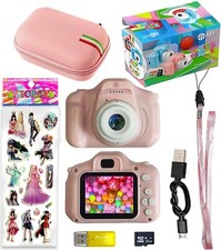 MACCHINA FOTOGRAFICA VIDEO DIGITALE PER BAMBINI SD 32 GB  CUSTODIA IMPERMEABILE