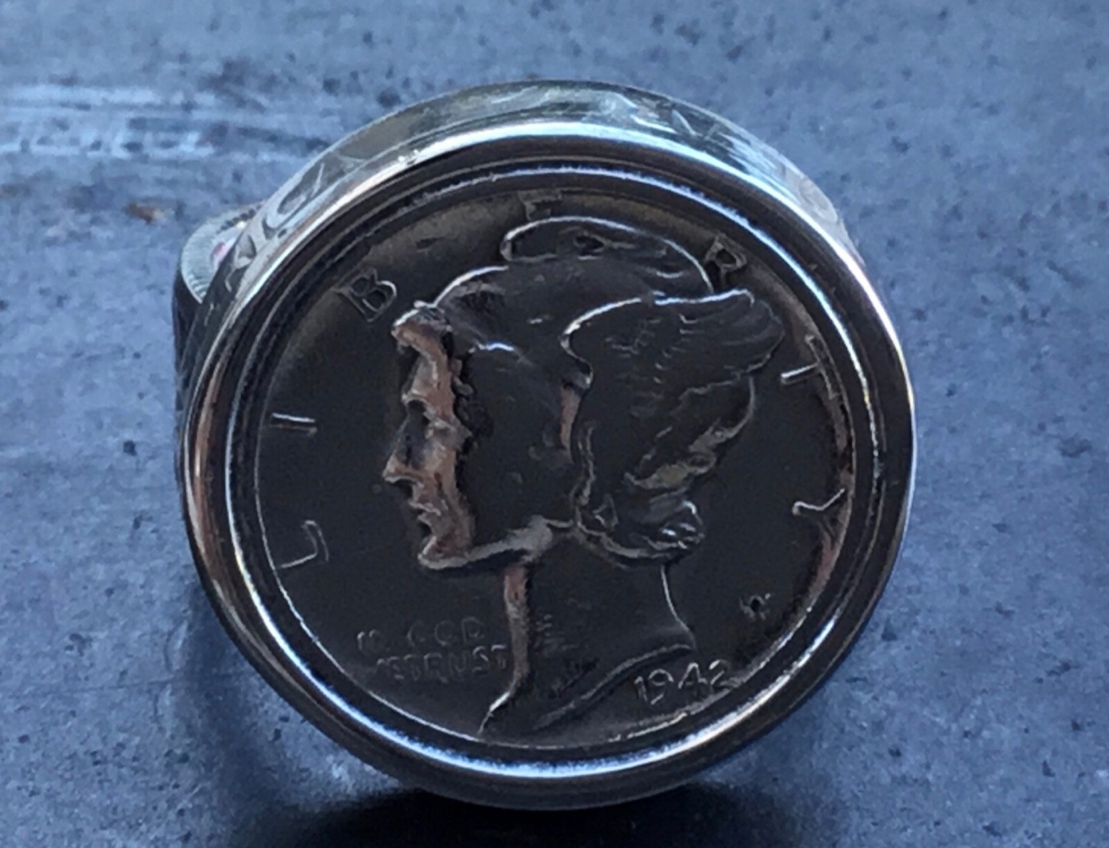Daime Rind Mercury Dime Ring, 90% Silver Vintage Coin, Custom Size | eBay