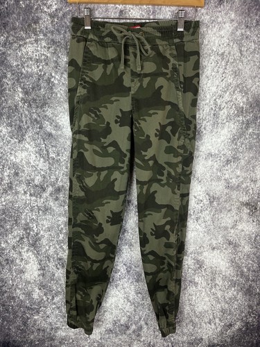 Union Bay Hose Damen JUNIOREN Small GRÜN BLAIRE CAMO Y2K 90er Schule