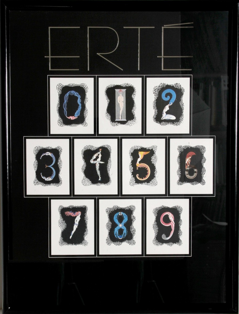 ERTE ポスター Erté, Numbers, Poster | eBay
