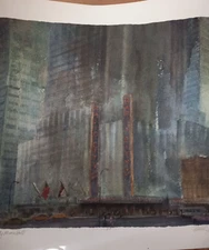 Rodell C. Johnson Radio City Music Hall Hand Signed Artist Proof Lithograph LOA 