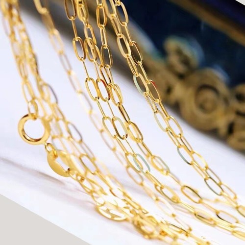 Au750 Real 18K Yellow Gold Bracelet for Women 2mm Adjustable O-chain Bracelet - Picture 3 of 4