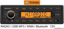 Kubota KX Series Excavator Stereo Radio Bluetooth KX040 KX057 KX080 U55 U35 KUB1