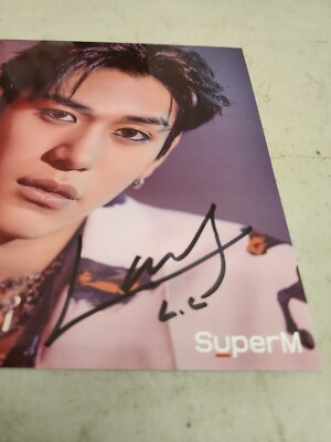 SuperM Signed LUCAS Mini LP Poster SuperOne OFFICIAL SMTOWN SET | eBay