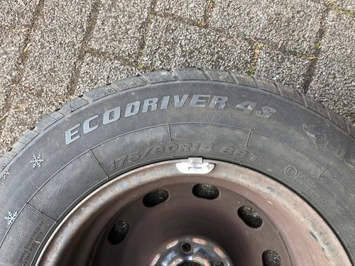 1xkomplette Reserverad Ersatzrad+Felge 175/80R14 88T für VW Golf4,Seat,Skoda - Bild 12 von 13