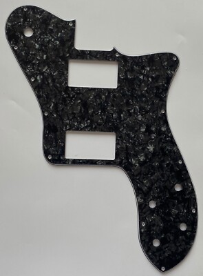 For Fit Fender Squier Telecaster Deluxe PAF Style Guitar Pickguard Black Pearl