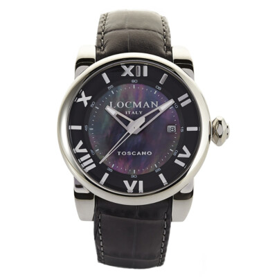 Locman Italy Unisexuhr Toscano Automatik grau Ref. 590