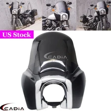 Headlight Upper Fairing & Windshield Kit For Harley Softail FXST FXBB 2018-2024