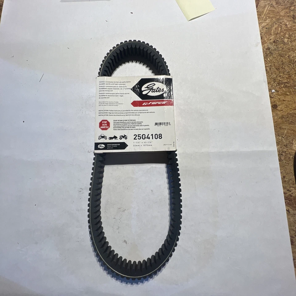 Gates G-Force Drive Belt For Polaris General Ranger XP 1000 Part #25G4108 - Image 2 of 3