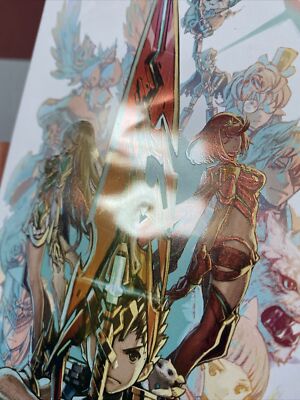 The Xenoblade Chronicles 2 Collector's Edition features a massive, 220-page premium hardbound art book, Sound Selection CD, & a metal case