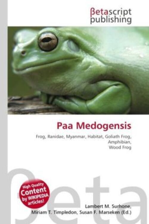 Paa Medogensis Lambert M. Surhone (u. A.) Taschenbuch Englisch Ean