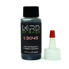 1oz Pro-Grade Black Rubberized Speaker Glue Adhesive Repair Surround 