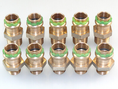 10x SEPPELFRICKE VSH SUDO ÜBERGANGSSTÜCK 15 MM x 3/8'' + 1/2'' AG ÜBERGANG FITTING
