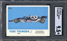 2021 Topps Formula 1 T61-YT Yuki Tsunoda 61 RC Cars SGC 9.5 F1 Rookie Card Auto