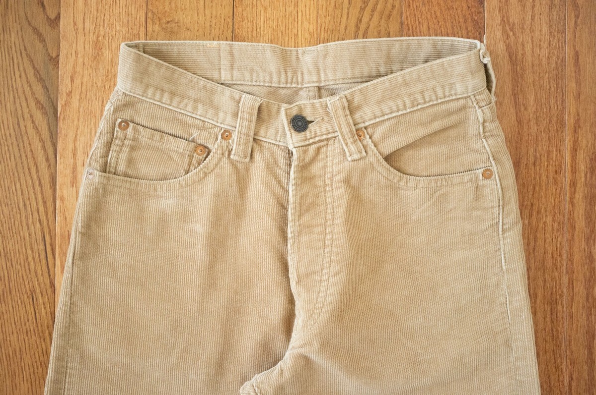 FULL COUNT & CO.1252 Heavy Beige Corduroy Straight Leg Jeans MADE IN JAPAN Sz 28