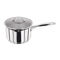 STELLAR 7000 STAINLESS STEEL 16CM DRAINING LID SAUCEPAN  1.6LTR INDUCTION