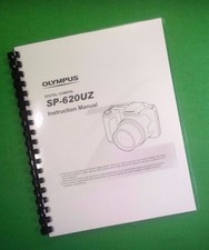 Owners Manual for Olympus SP-620UZ SP620UZ Camera 76 Pages W/Clear Covers!