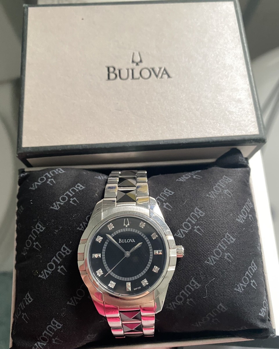Bulova 98p136 Woman Diamond Watch . | eBay Bulova 98p136 Woman Diamond Watch . | eBay