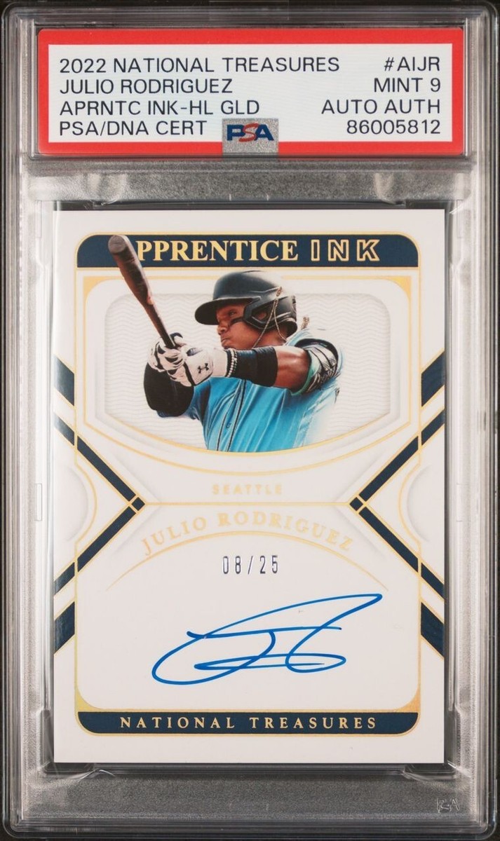 topps JULIO RODRIGUEZ RC AUTO 25シリ PSA8 Julio RODRIGUEZ RC AUTO #8/25 2022 Panini NAT'L Treasures
