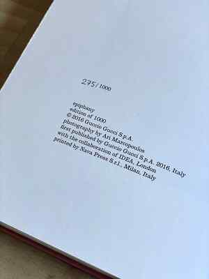 Ari Marcopoulos: Gucci Epiphany (#275/1000) Hardcover with Photo