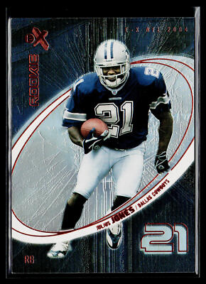 Julius Jones 2004 Fleer E-X #58 SN,RC Dallas Cowboys