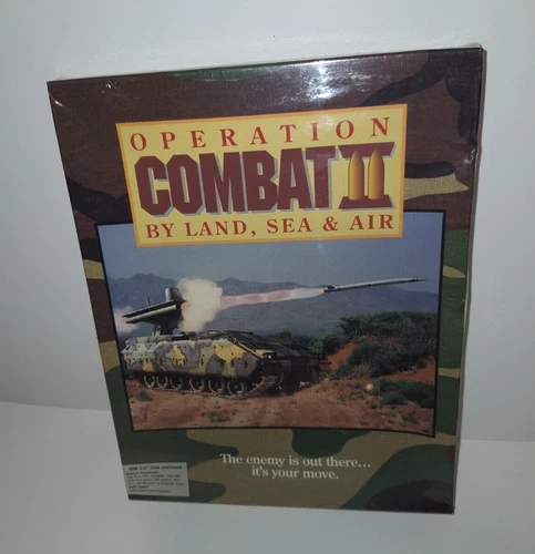 PC Operation Combat II By Land Sea & Air Merit Software 3.5" IBM Factory Sealed