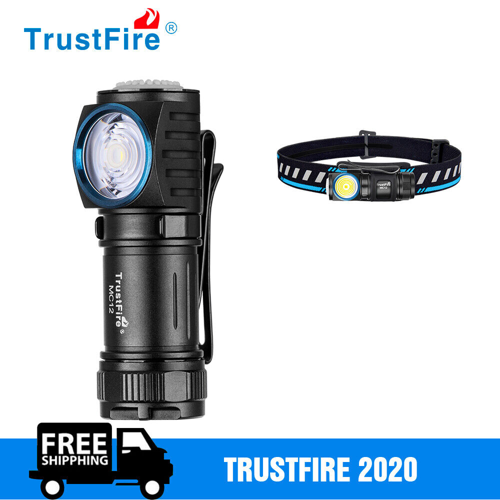 TrustFire MC12 Linterna frontal LED linterna recargable de 1000 lúmene magnético