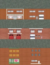 Deluxe N Scale Train Layout Background Kit W/Storefronts Industrial & High-Rise