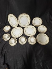 RARE 28 piece Mid Century Noritake dining set for 4. Carmella Pattern Japan/1947