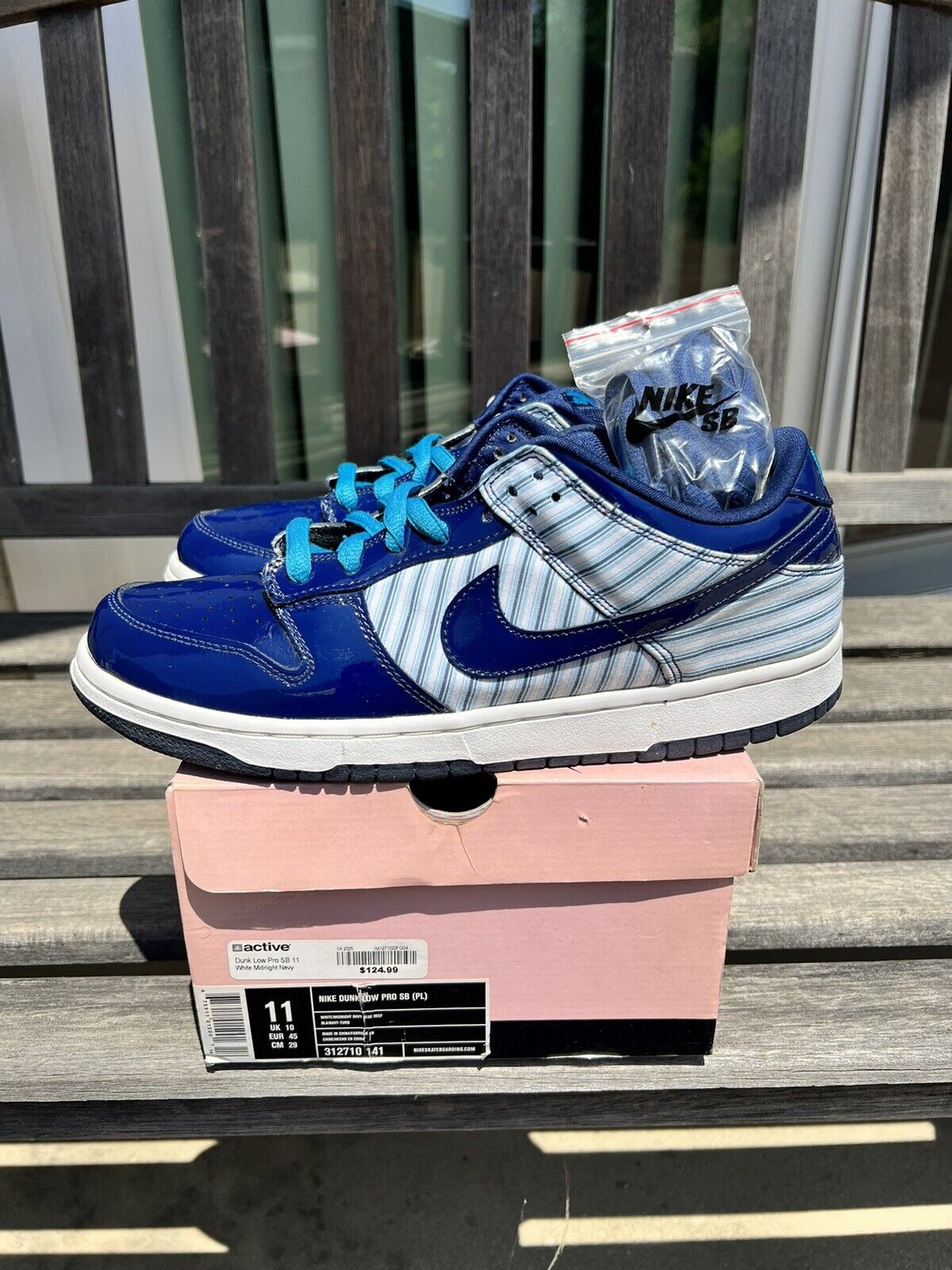 Nike SB Dunk Low Pro Avengers Patent Leather Blue… - image 4