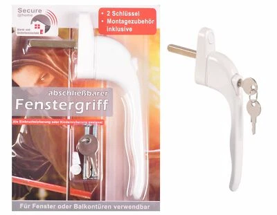 Fenstergriff abschließbar Sicherheitsfenstergriff Kindersicherung Fenstergriffe - Bild 1 von 4