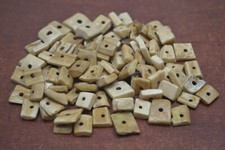 200 PCS COFFEE BROWN SQUARE BUFFALO BONE BEADING BEADS