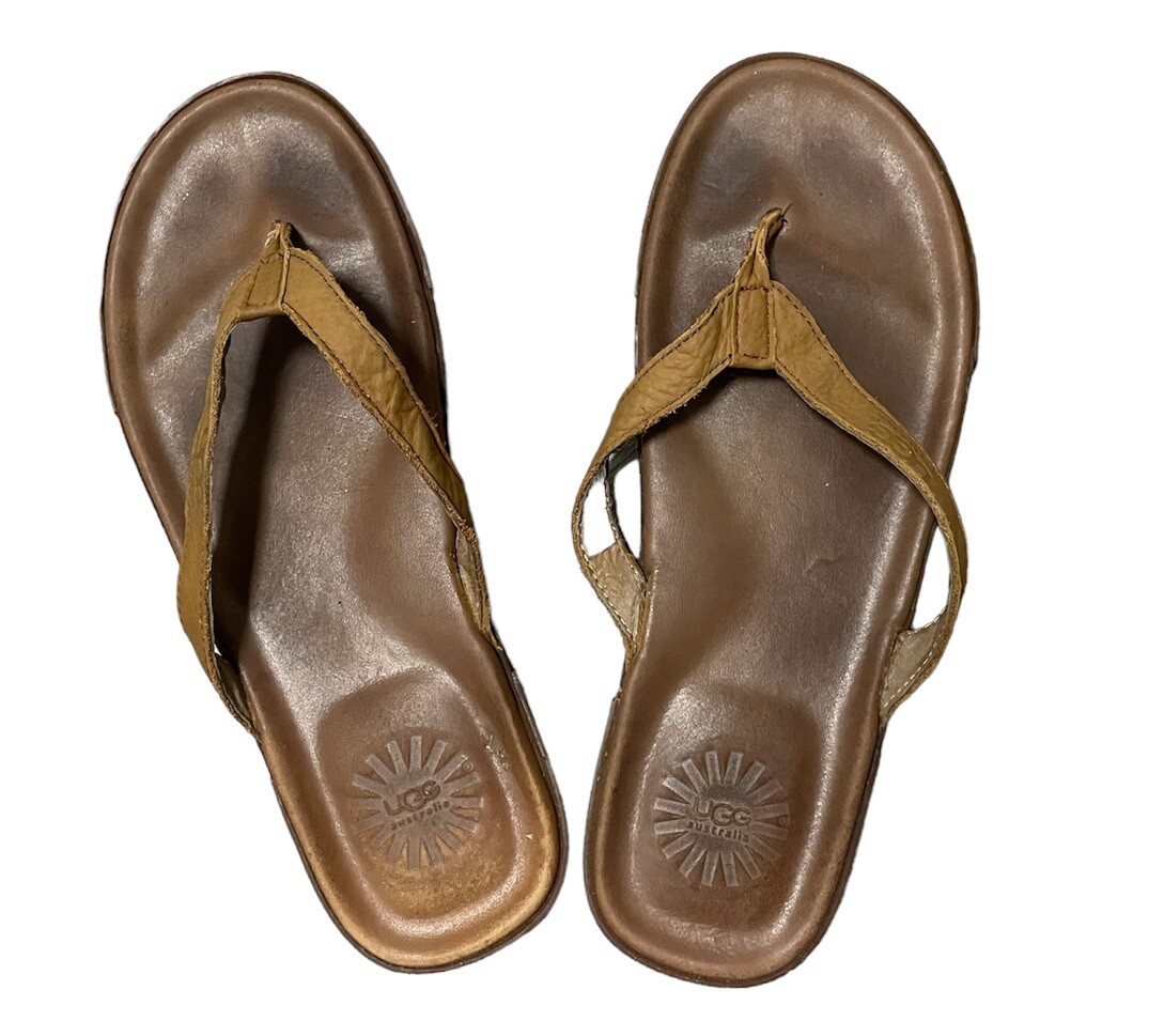 Mens Sandals Ugg Leather Flip Flops UGG Australia Sandals Mens