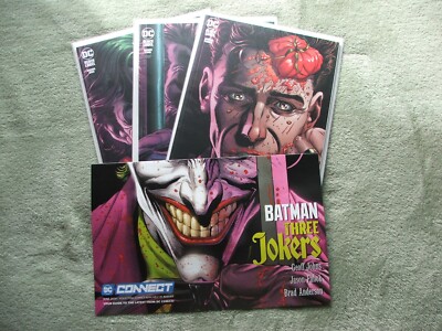 DC Comics Batman Three Jokers Issues 1-3 Variant Covers with Promo Poster.
