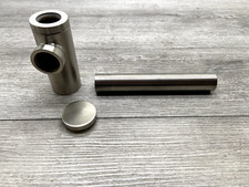 Signature Hardware SH363BN 1-1/4x1-1/4 Round Bathroom Trap with High Box Flange