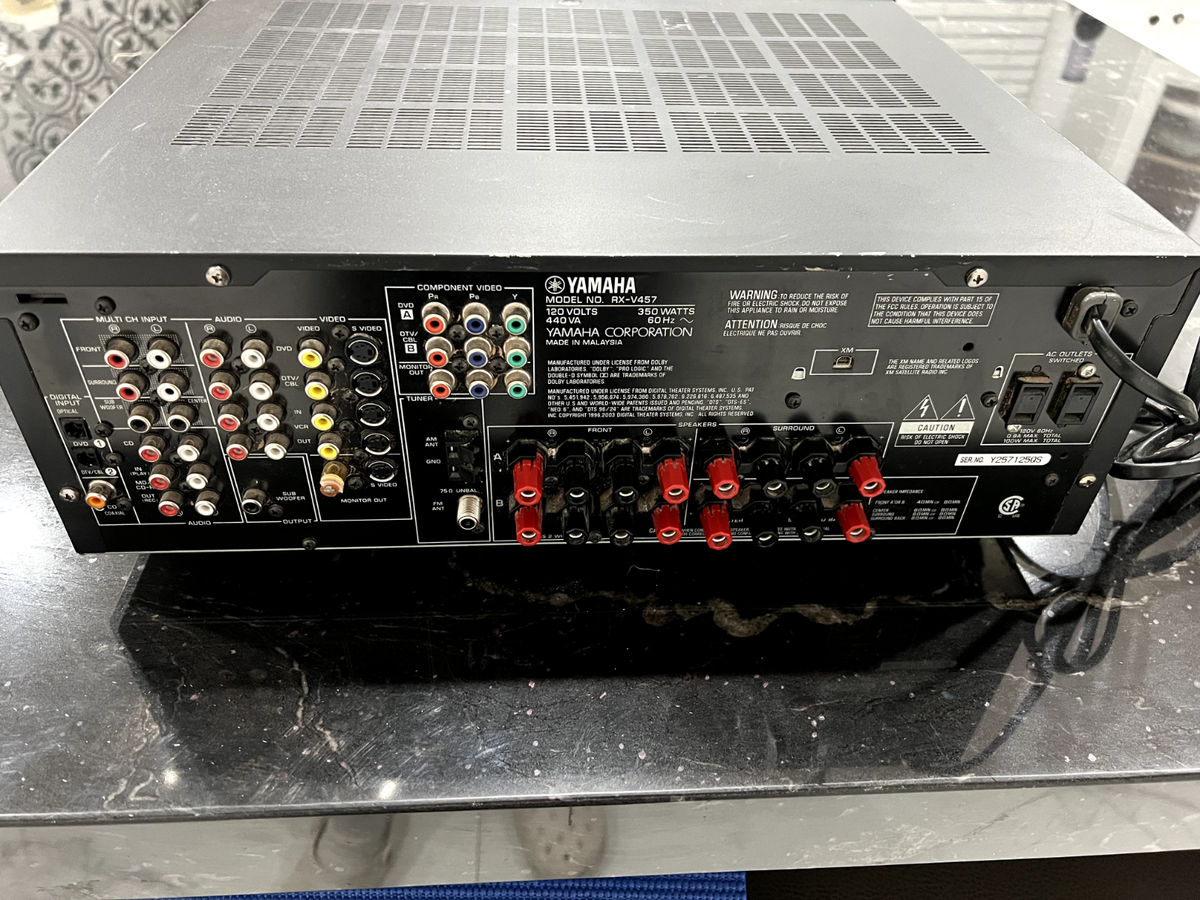 Yamaha RX-V457 Natural Sound AV Receiver In Working