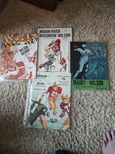 1969 Woodrow Wilson High Football Portsmouth Virginia Football Programs RARE