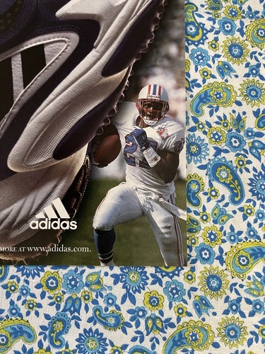 Vintage 1998 Adidas Shoes Print Ad Eddie George - Picture 2 of 9
