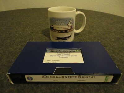 NASA/BOEING/DRYDEN X40 CC b-roll & FREE FLIGHT MSFC TAPE & MUG- PROJECT MGR-2001